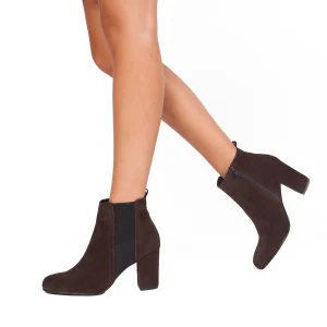 pas cher en ligne MiMaO ShopOnline BOTTINES URBAN à Talon CHOCOLAT 19