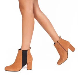 belle MiMaO ShopOnline BOTTINES URBAN à Talon CAMEL 19