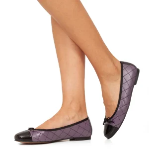 MiMaO ShopOnline BALLERINE LACET – Ballerine VIOLET Avec Broderie Losange à prix promos 23