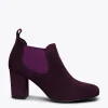 De Qualité MiMaO ShopOnline URBAN – Bottine à Talon AUBERGINE Avec élastique 22