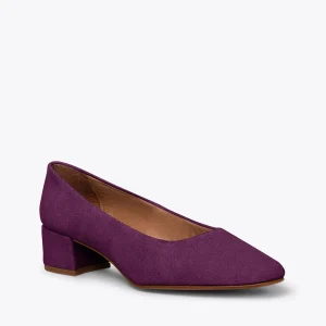 guranteed de qualité MiMaO ShopOnline DAMA – Chaussures à Talon Bas Et Bout Carré VIOLET 15