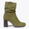 boutique MiMaO ShopOnline Wave -Bottines à Talon Et Zip VERT 25