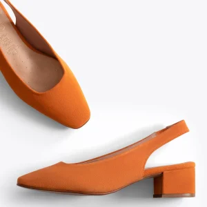 MiMaO ShopOnline LADY – Chaussures ORANGE Talon Ouvert Nouvelle Collection 10