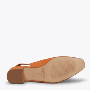 MiMaO ShopOnline LADY – Chaussures ORANGE Talon Ouvert Nouvelle Collection 16