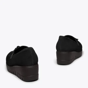 MiMaO ShopOnline POMPON – Mocassins Compensés Et à Plateforme NOIR dernière tendance 13