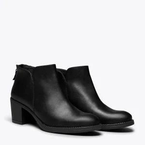 boutique en ligne MiMaO ShopOnline LOOK – Bottines NOIR Tige Courte Pour Femme 10