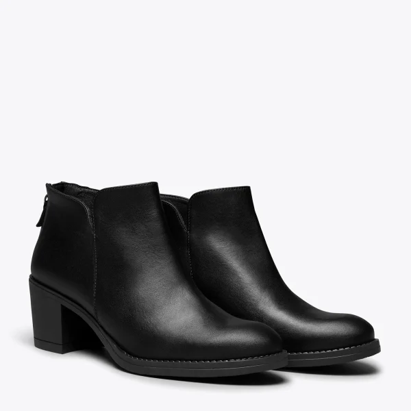 boutique en ligne MiMaO ShopOnline LOOK – Bottines NOIR Tige Courte Pour Femme 3