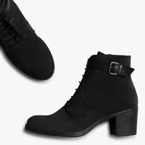 Paris MiMaO ShopOnline TOP – Bottines à Lacets NOIR à Talon 13