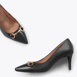 soldes de Noël MiMaO ShopOnline ÉLÉGANCE- Stiletto Avec Ornement Métallisé NOIR 11