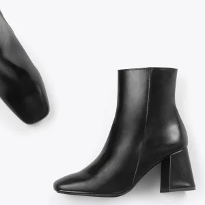 Vente MiMaO ShopOnline PARIS – Bottines à Talon Bloc Et Bout Carré NOIR Nappa 11