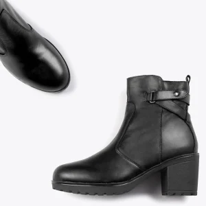 garantis authentique MiMaO ShopOnline Varsovia –Bottines Pour Femme Avec Lanière Et Zip NOIR 11