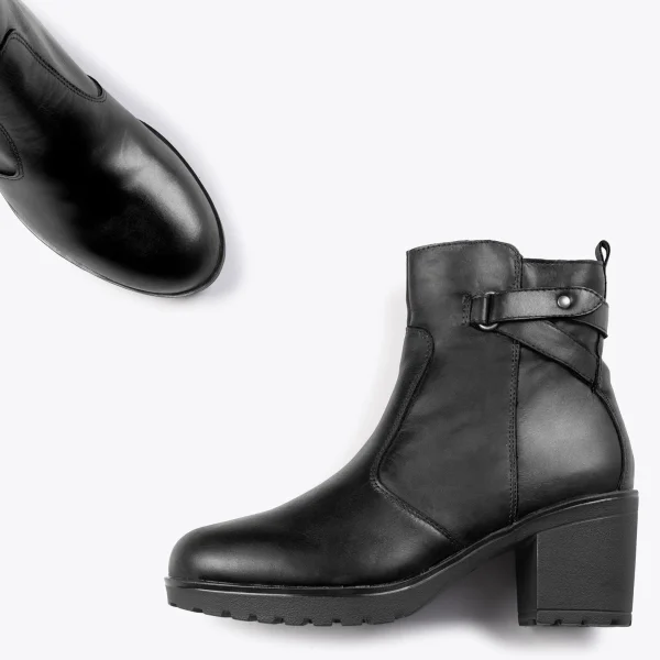 garantis authentique MiMaO ShopOnline Varsovia –Bottines Pour Femme Avec Lanière Et Zip NOIR 3