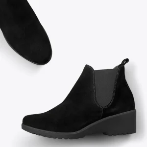 MiMaO ShopOnline BOTTINE COMPENSÉE – Bottines à Semelle Amovible NOIR outlet soldes 11