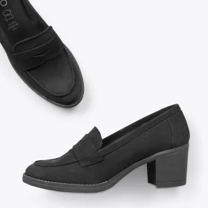 MiMaO ShopOnline MOKKA – Mocassin En Nubuck à Talon NOIR Paiement sécurisé 11