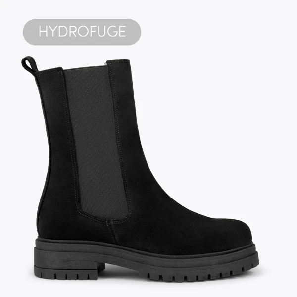 luxe soldes MiMaO ShopOnline CAMBRIDGE – Bottines Chelsea NOIR à Semelle Track 1