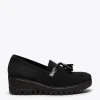 MiMaO ShopOnline POMPON – Mocassins Compensés Et à Plateforme NOIR dernière tendance 25