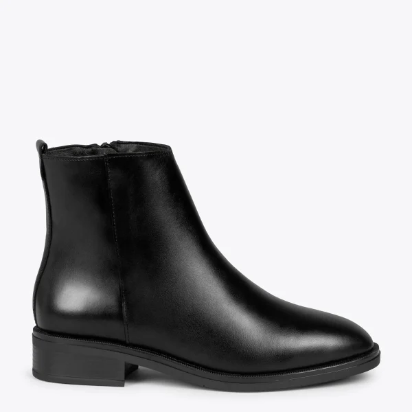 MiMaO ShopOnline MANCHESTER – Bottines Plates Avec Zip NOIR mode pas cher 1