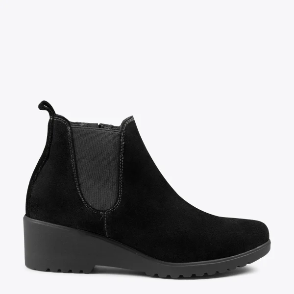 MiMaO ShopOnline BOTTINE COMPENSÉE – Bottines à Semelle Amovible NOIR outlet soldes 1