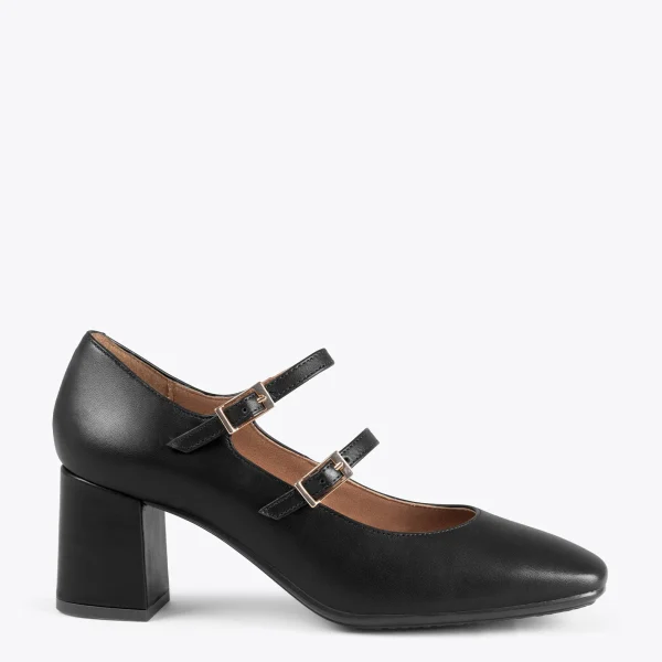 MiMaO ShopOnline FEBRIS – Chaussures En Cuir Nappa Avec Brides NOIR france en ligne 1