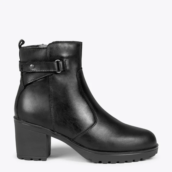 garantis authentique MiMaO ShopOnline Varsovia –Bottines Pour Femme Avec Lanière Et Zip NOIR 1