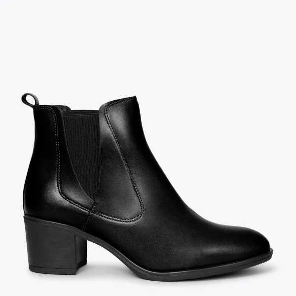 MiMaO ShopOnline LONDON – Bottines NOIR à Talon Style Chelsea prix de gros 1