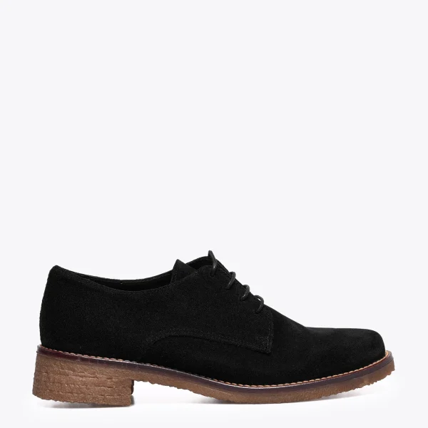 MiMaO ShopOnline OXFORD- Chaussures Oxford à Lacets Pour Femme NOIR SOLDES TOUT À 1