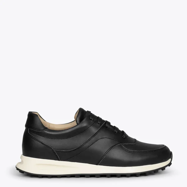 vente pas cher MiMaO ShopOnline YORK – Baskets Habillées Pour Homme NOIR 1