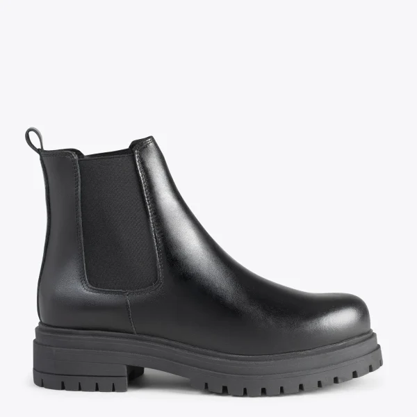 MiMaO ShopOnline LEEDS – Bottines En Cuir Avec Plateforme NOIR marques de renommée 1