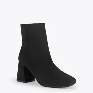 mode MiMaO ShopOnline PARIS – Bottines à Talon Bloc Et Bout Carré NOIR 15