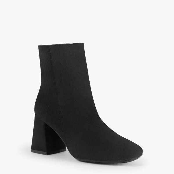 mode MiMaO ShopOnline PARIS – Bottines à Talon Bloc Et Bout Carré NOIR 5