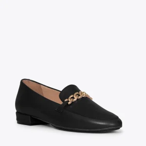 vente en ligne pas cher MiMaO ShopOnline CHAIN – Mocassins élégants Pour Femmes NOIR 15