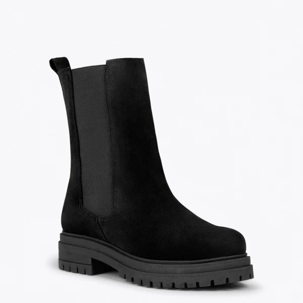 luxe soldes MiMaO ShopOnline CAMBRIDGE – Bottines Chelsea NOIR à Semelle Track 5