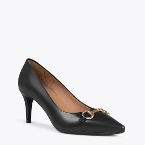 soldes de Noël MiMaO ShopOnline ÉLÉGANCE- Stiletto Avec Ornement Métallisé NOIR 15