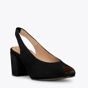 boutique en ligne MiMaO ShopOnline WOMAN – Chaussures Sans Talon Peep-toe NOIR 15