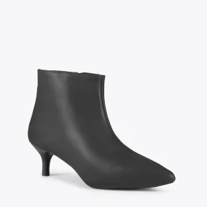 ﻿soldes MiMaO ShopOnline OUTFIT – Bottines élégantes à Talon Kitten NOIR Nappa 15