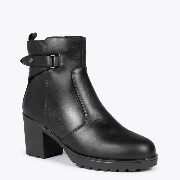 garantis authentique MiMaO ShopOnline Varsovia –Bottines Pour Femme Avec Lanière Et Zip NOIR 5