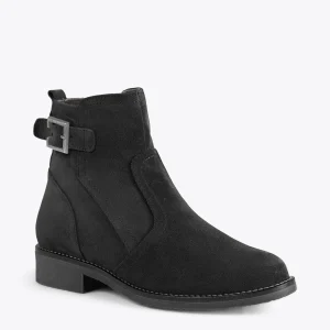 MiMaO ShopOnline BIKER – Bottines Plates Avec Boucle NOIR soldes de Noël 15