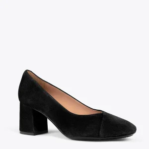 MiMaO ShopOnline EMMA – Chaussures à Talon à Bout Carré NOIR marque pas cher en ligne 15