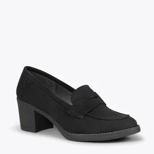 MiMaO ShopOnline MOKKA – Mocassin En Nubuck à Talon NOIR Paiement sécurisé 15