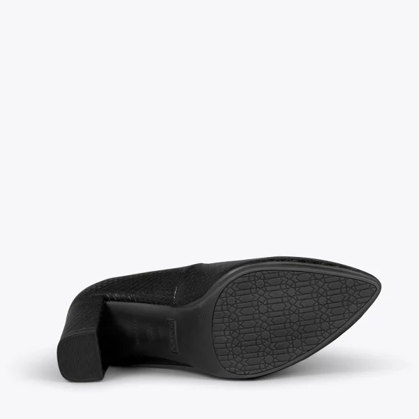 Officielle MiMaO ShopOnline URBAN SAUVAGE – Escarpins Imprimé Serpent NOIR 6