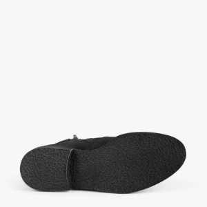 MiMaO ShopOnline BIKER – Bottines Plates Avec Boucle NOIR soldes de Noël 17