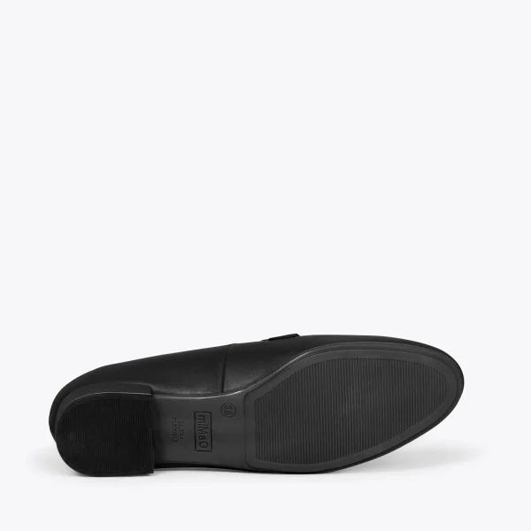 vente en ligne pas cher MiMaO ShopOnline CHAIN – Mocassins élégants Pour Femmes NOIR 6