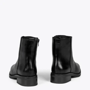 MiMaO ShopOnline MANCHESTER – Bottines Plates Avec Zip NOIR mode pas cher 13