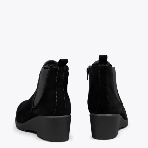 MiMaO ShopOnline BOTTINE COMPENSÉE – Bottines à Semelle Amovible NOIR outlet soldes 13