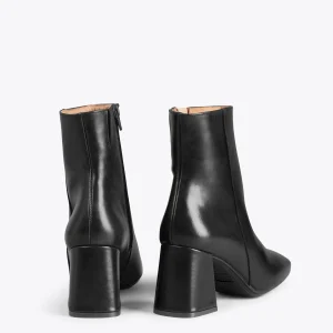 Vente MiMaO ShopOnline PARIS – Bottines à Talon Bloc Et Bout Carré NOIR Nappa 13