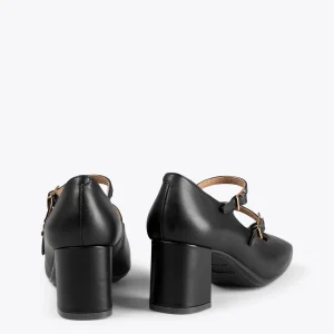 MiMaO ShopOnline FEBRIS – Chaussures En Cuir Nappa Avec Brides NOIR france en ligne 13