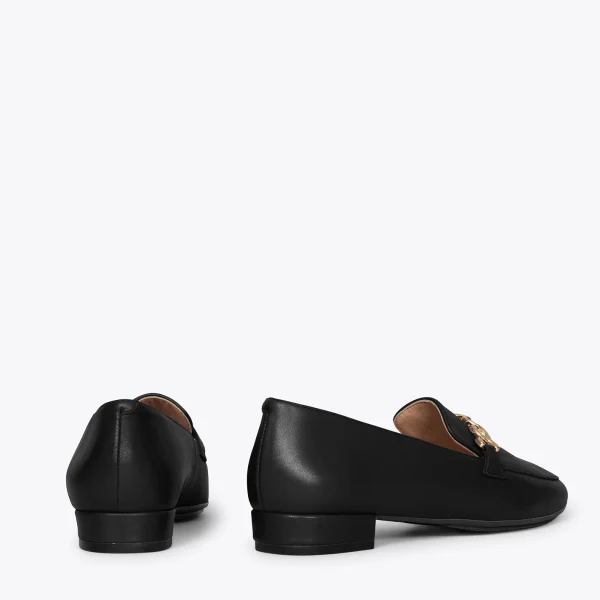 vente en ligne pas cher MiMaO ShopOnline CHAIN – Mocassins élégants Pour Femmes NOIR 4