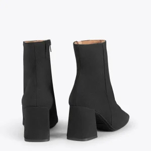 mode MiMaO ShopOnline PARIS – Bottines à Talon Bloc Et Bout Carré NOIR 13