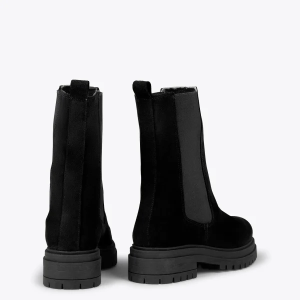 luxe soldes MiMaO ShopOnline CAMBRIDGE – Bottines Chelsea NOIR à Semelle Track 4