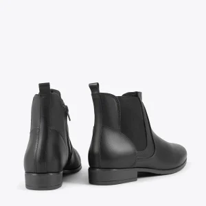 nouveau produit MiMaO ShopOnline BRIGHTON – Bottines Plates Pour Femme NOIR 13